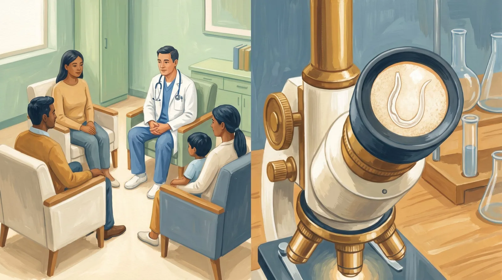 El oxiuro, el parásito que convive con humanos desde hace más de 10.000 años