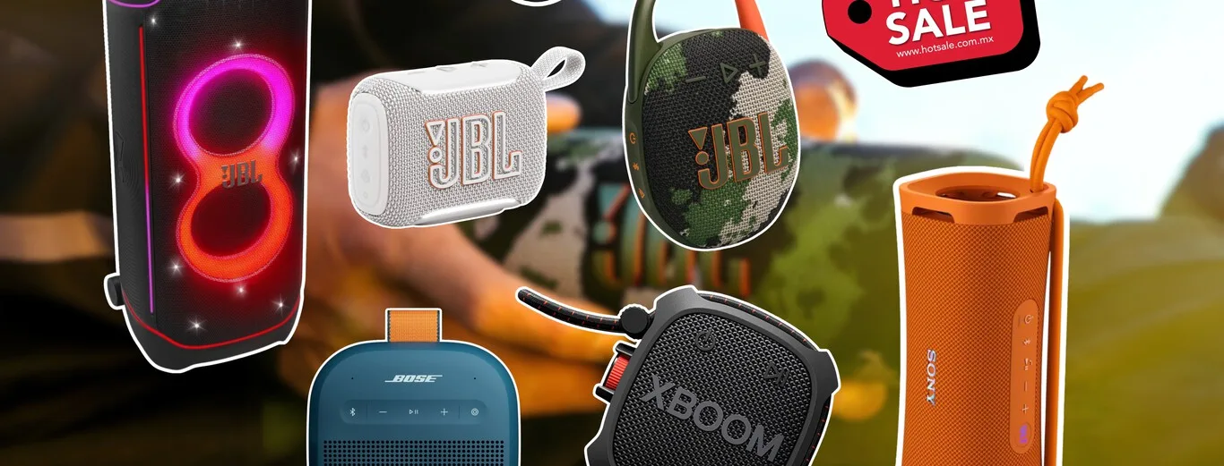 Amazon ofrece descuentos de hasta 58% en bocinas de marcas reconocidas por Hot Sale 2026