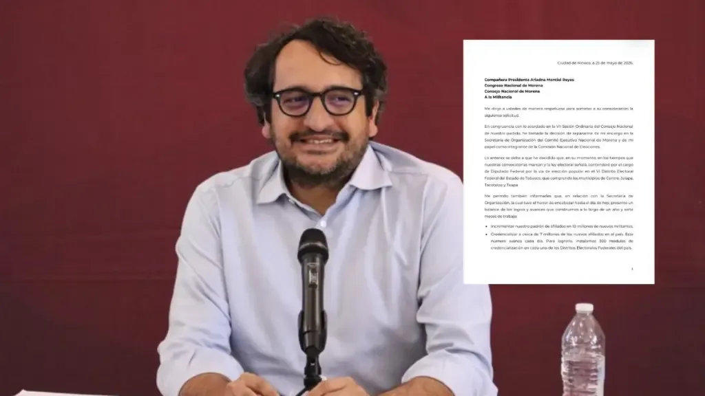 Andy López Beltrán deja su puesto en Morena para competir por una diputación federal