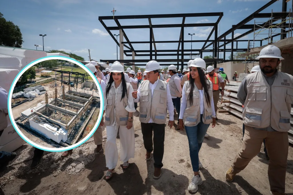 Avanza la construcción del Centro Renacimiento Ka’siijil para fortalecer espacios comunitarios en Izamal
