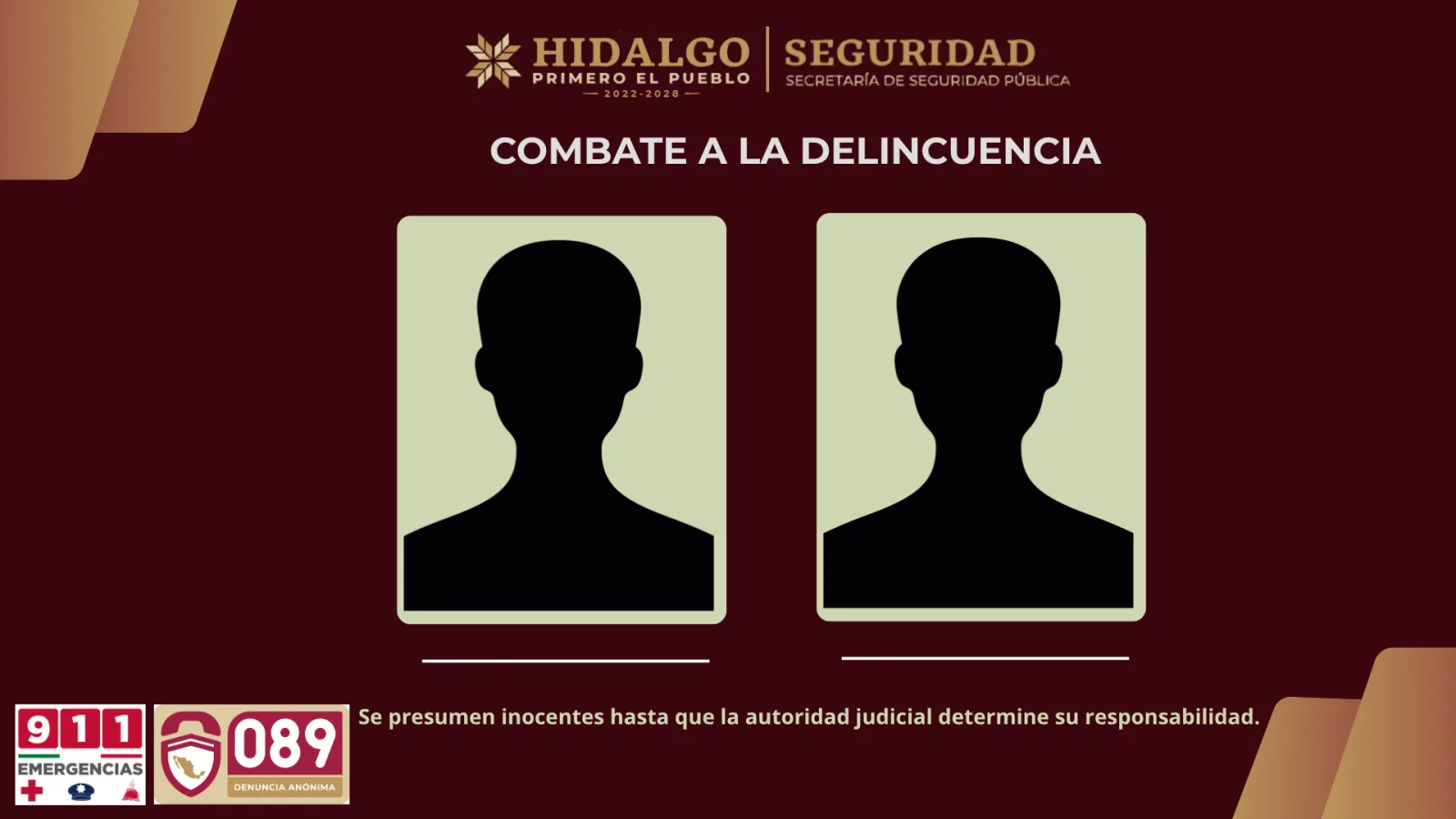 Capturan a dos adolescentes tras asalto con arma de fuego en Tula