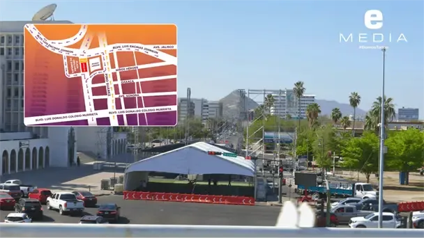 Cierre parcial de Rosales por montaje de Fiestas del Pitic 2026 en Hermosillo
