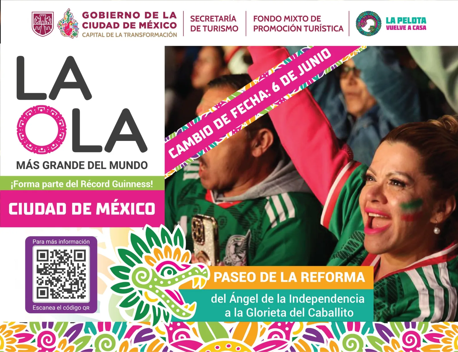 Ciudad de México busca Récord Guinness con la ola humana más grande rumbo al Mundial 2026