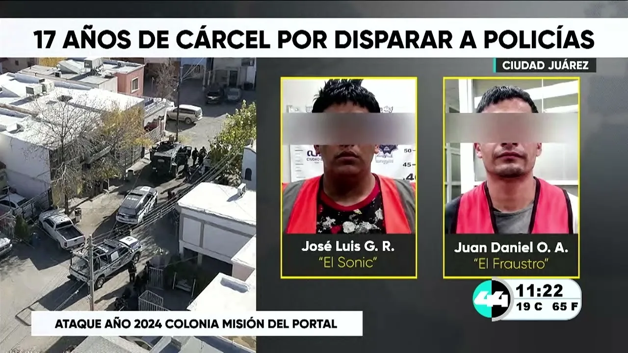 Condenan a 17 años de prisión a dos hombres por atacar a policías en Ciudad Juárez