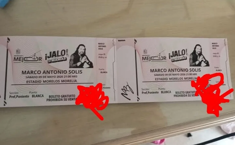 Continúa la reventa de boletos para el concierto gratuito de Marco Antonio Solís en redes sociales