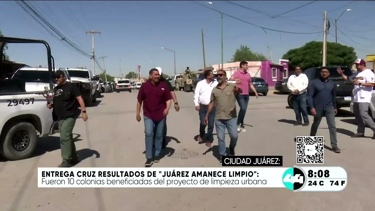 Cruz Pérez Cuéllar presenta avances del programa “Juárez Amanece Limpio” tras limpieza en diez colonias