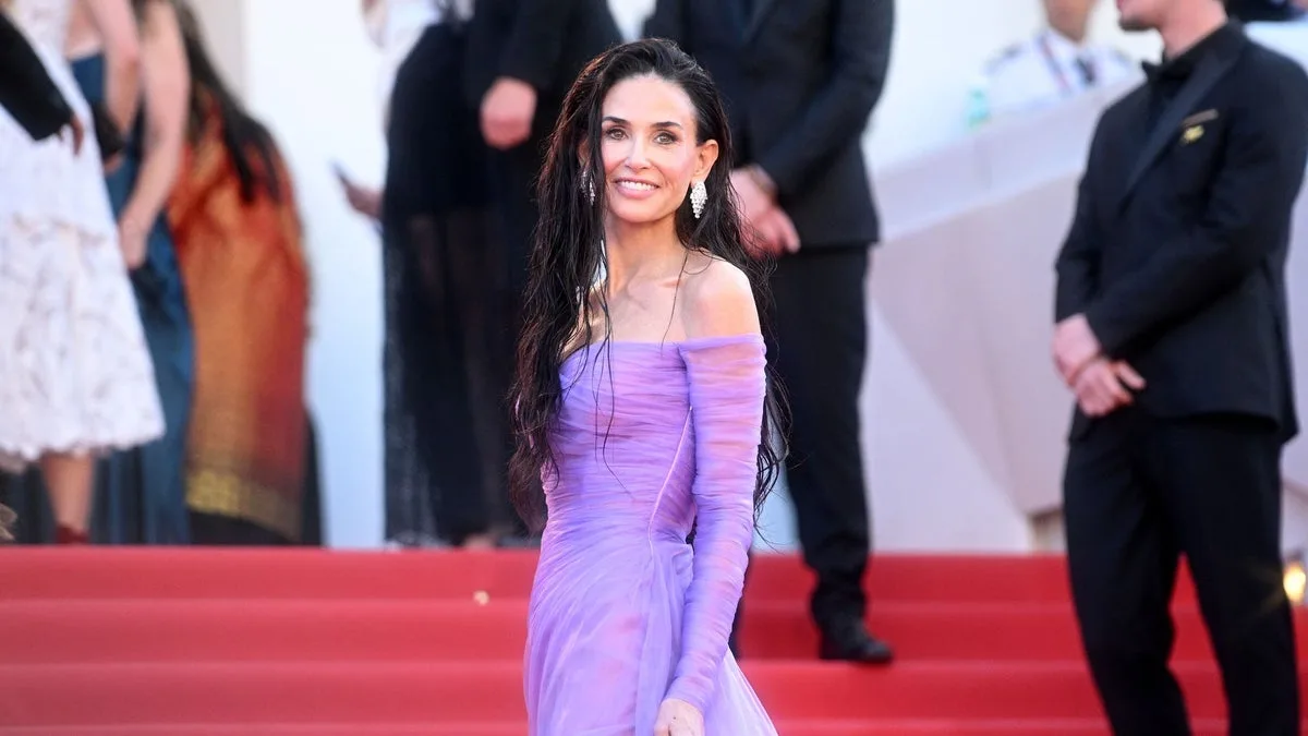 Demi Moore impone el estilo wet look en el Festival de Cannes