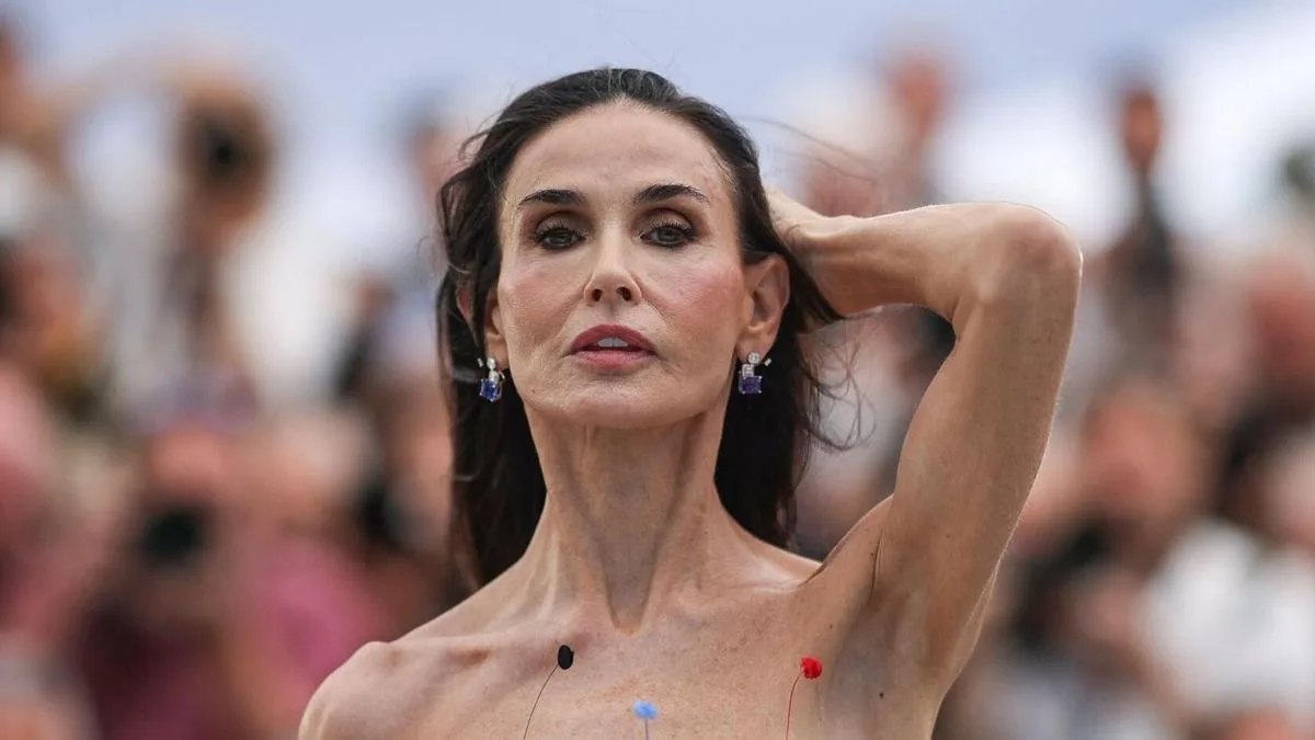 Demi Moore y el regreso polémico de la delgadez extrema en Cannes