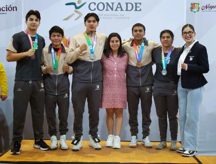 Destacada actuación del boxeo nayarita en la Olimpiada Nacional CONADE 2026