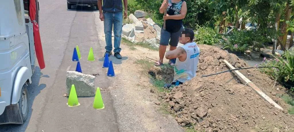 Detectan conexiones ilegales en nueva red de agua potable en comunidad de Tabasco
