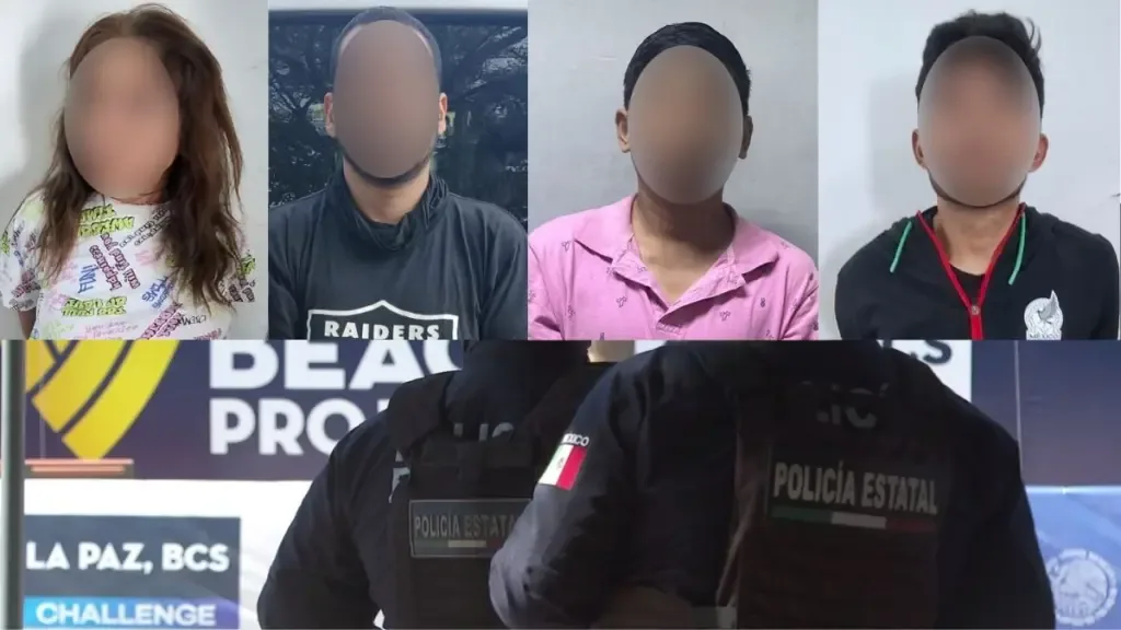 Detienen a cuatro personas en La Paz por robo con violencia y posesión de droga