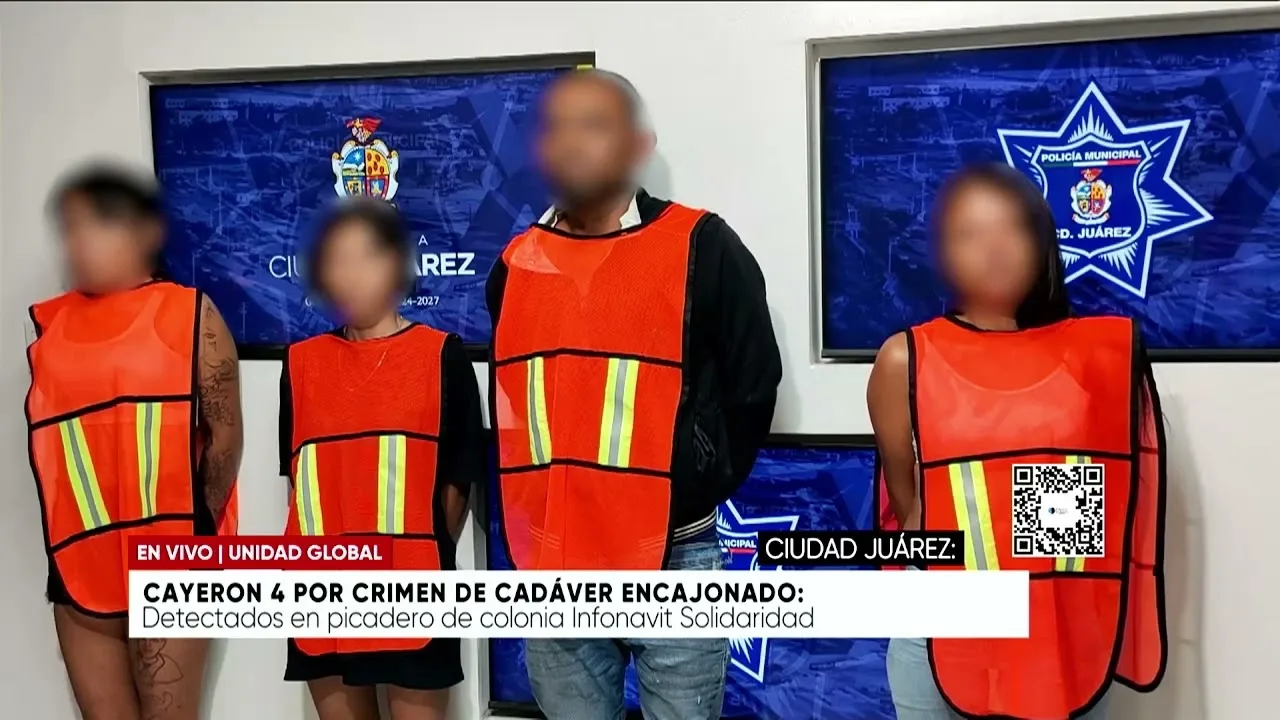 Detienen a cuatro personas vinculadas con homicidio y narcomenudeo en Ciudad Juárez