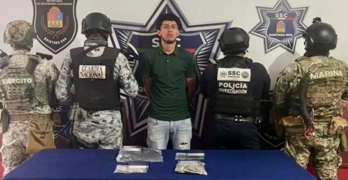 Detienen a narcomenudista en el fraccionamiento Prado Norte de Cancún