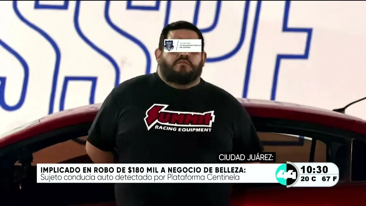 Detienen a sospechoso de robo millonario en negocio de belleza en Ciudad Juárez