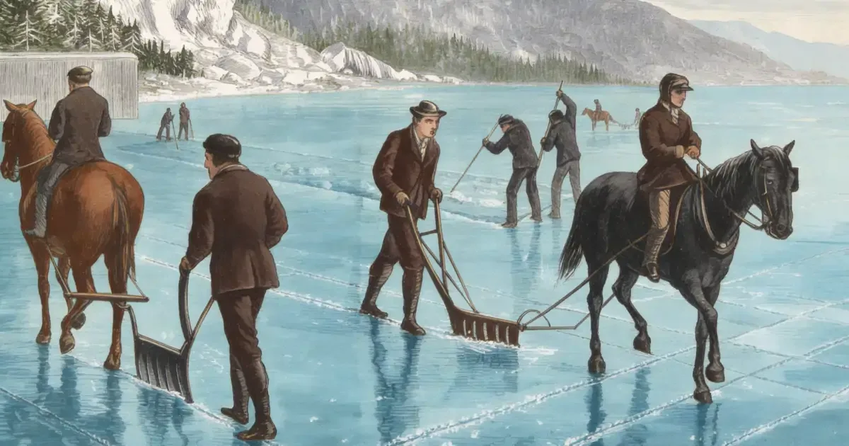 El oficio de los hieleros: cómo la extracción de hielo natural marcó una era hasta la llegada del congelador