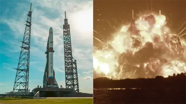 Explosión de cohete New Glenn de Blue Origin en Florida durante prueba de motores
