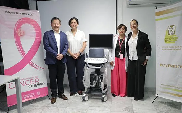 Fundación IMSS dona ultrasonógrafo para mejorar diagnóstico de cáncer de mama en Tláhuac