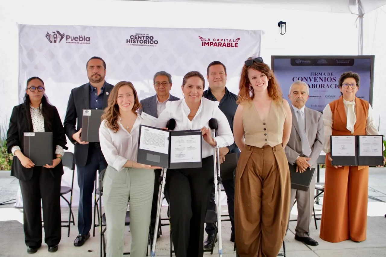 Gobierno de Pepe Chedraui impulsa alianzas para preservar el Centro Histórico de Puebla