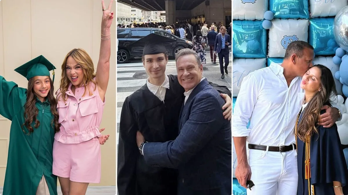 Hijos de celebridades celebran sus graduaciones con emotividad y orgullo familiar