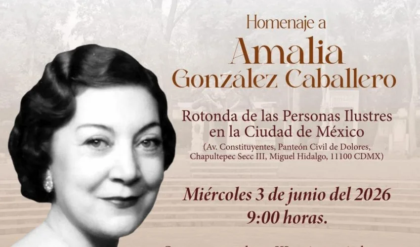 Homenaje en CDMX para recordar a Amalia González Caballero, pionera del feminismo mexicano