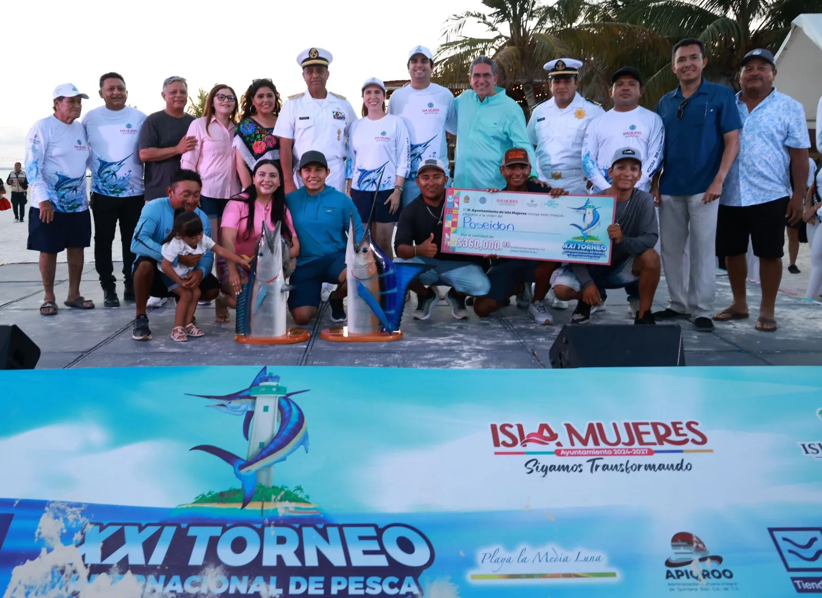 La embarcación Poseidón se corona en el torneo internacional de pesca en Isla Mujeres