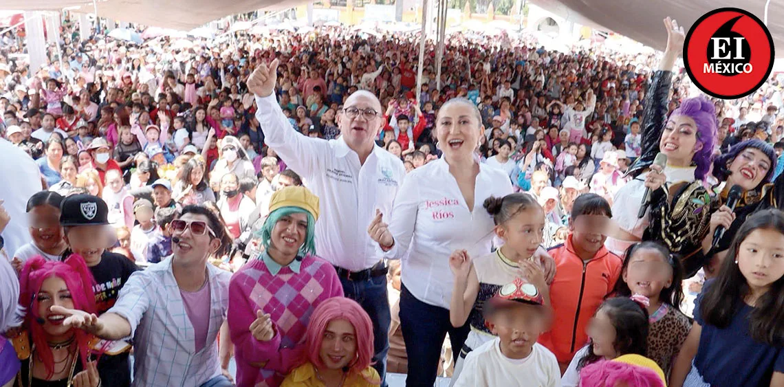 Manuel Vilchis celebra el Día de la Niña y el Niño en Zinacantepec con cientos de familias
