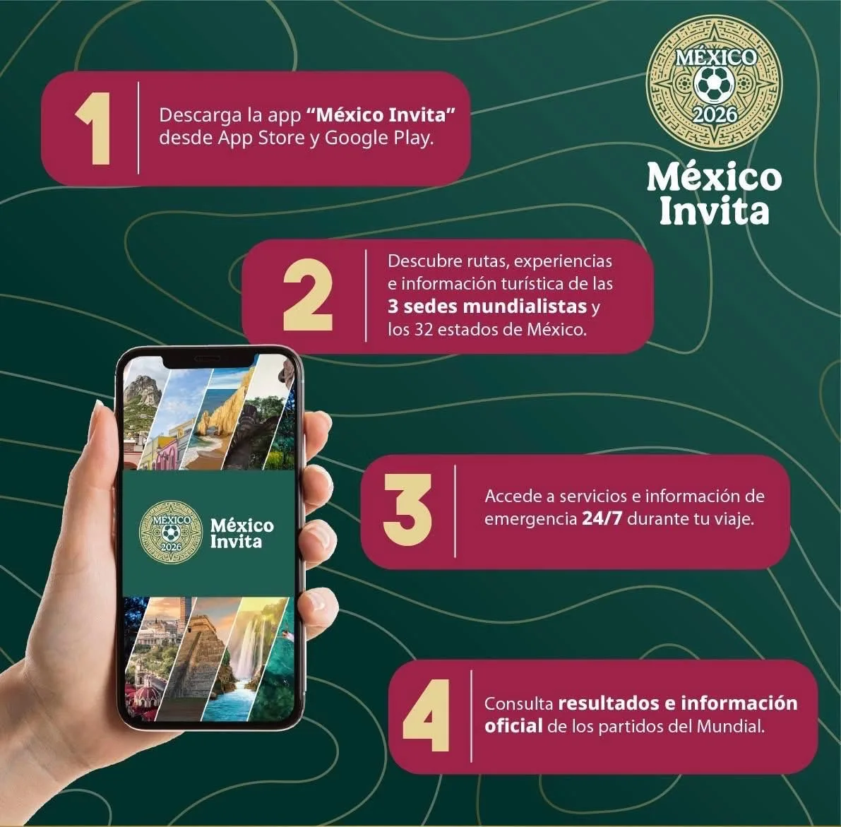 México lanza app oficial para promover el turismo durante el Mundial 2026