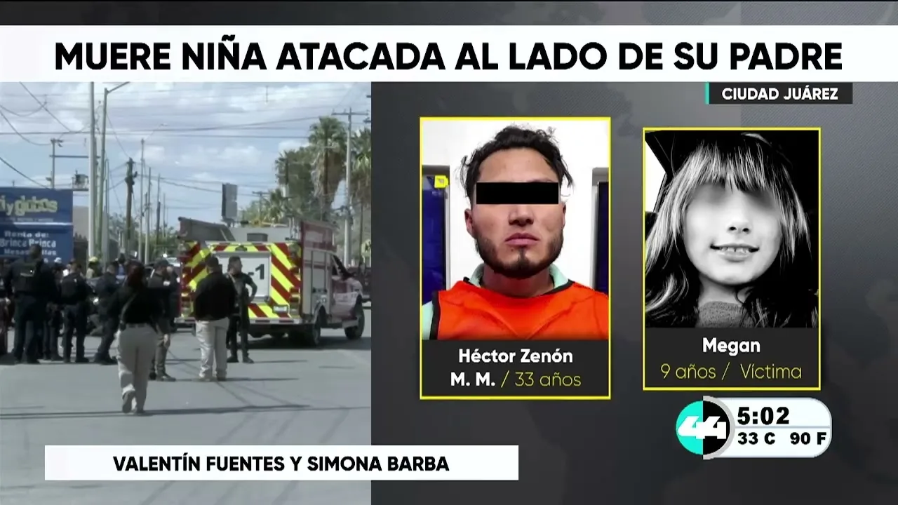 Muere niña de 9 años tras recibir disparos en ataque dirigido a su padre