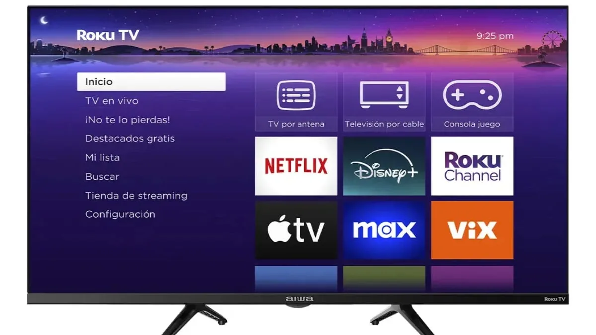 Pantalla inteligente Aiwa con sistema Roku se posiciona como opción económica en Hot Sale