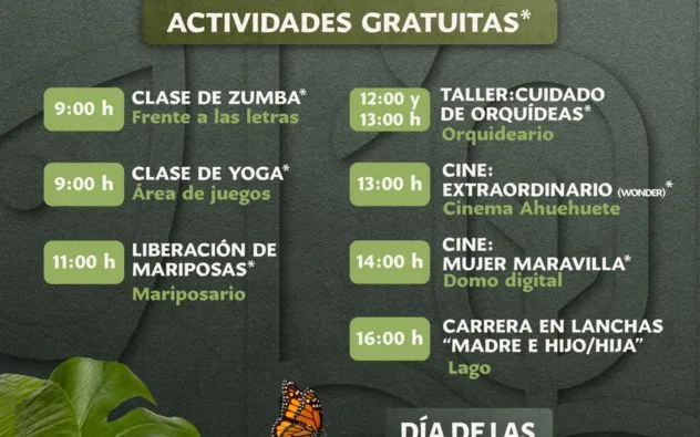 Parque Barranca de Chapultepec celebrará a las madres con música, talleres y liberación de mariposas