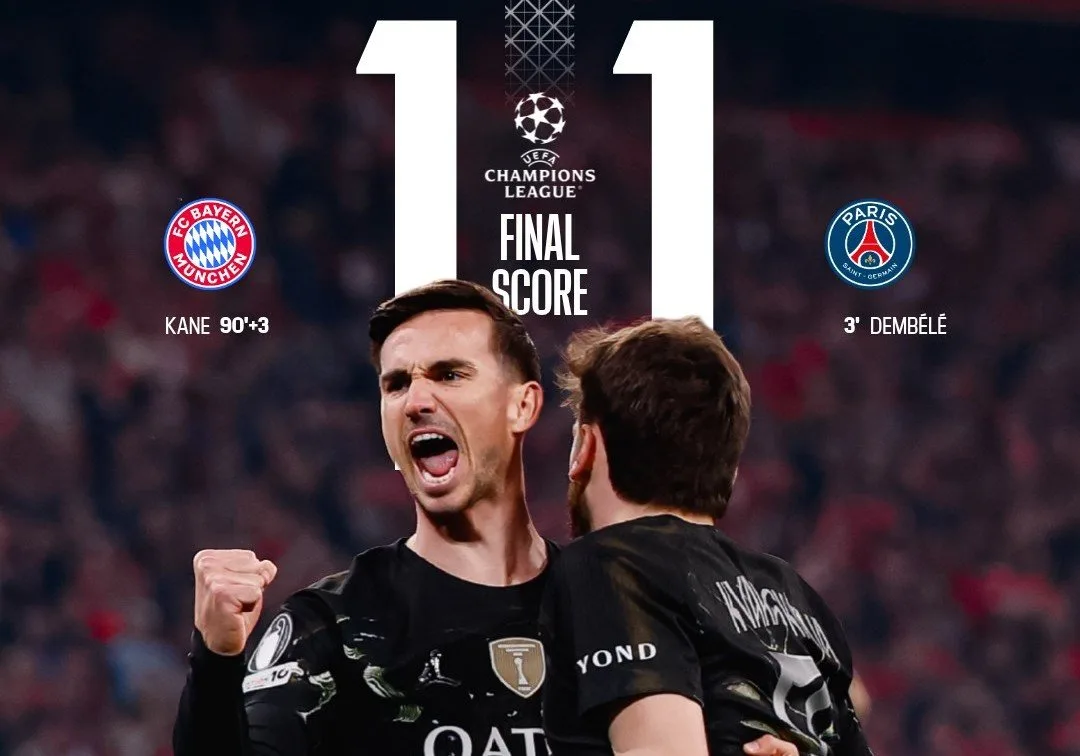 PSG avanza a la final de Champions tras empatar con Bayern Munich