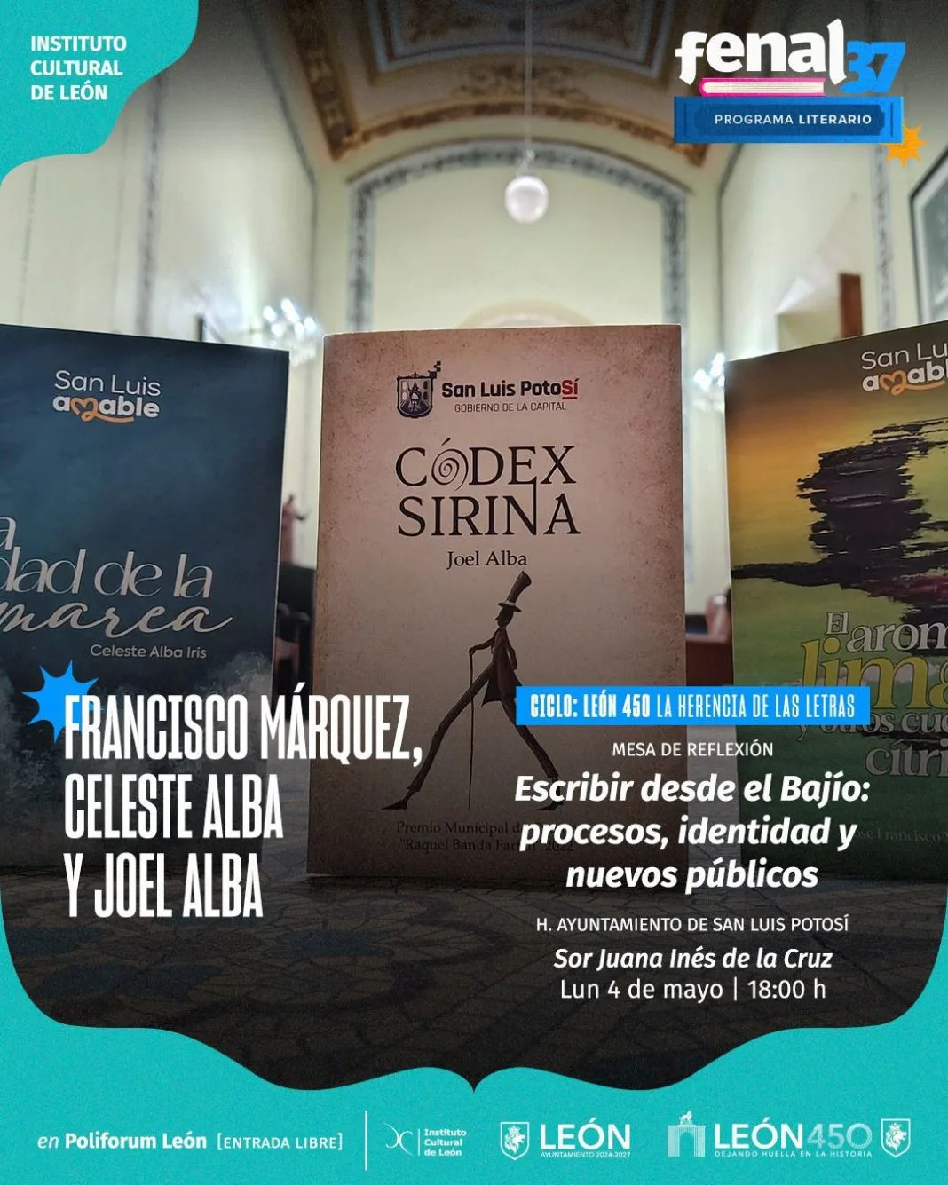 San Luis Potosí lleva su talento literario a la Feria Nacional del Libro de León