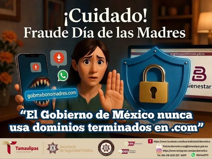 Secretaría del Bienestar alerta sobre fraudes que usan el Día de las Madres para estafar
