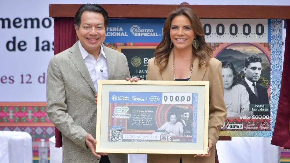 SEP y Lotería Nacional emiten billete conmemorativo en homenaje a maestros