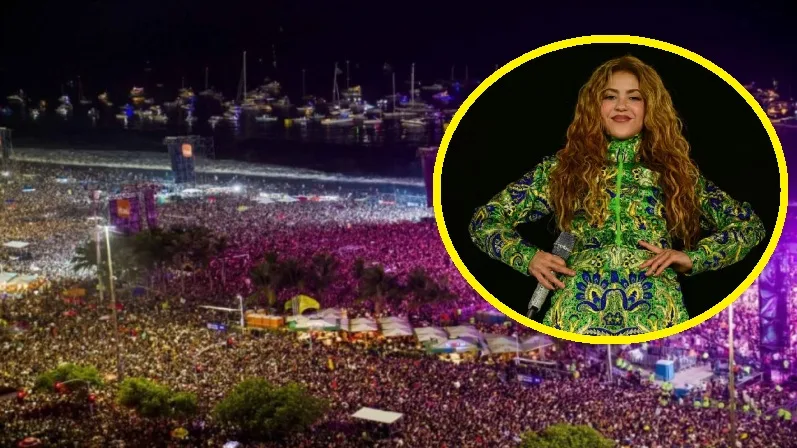 Shakira reúne a 2 millones de personas en concierto gratuito en Copacabana