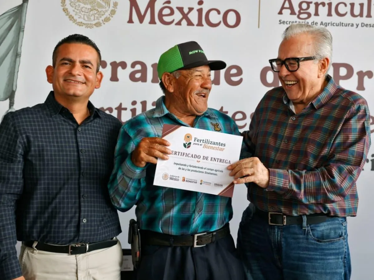 Sinaloa inicia Programa de Fertilizantes para casi 60 mil productores agrícolas