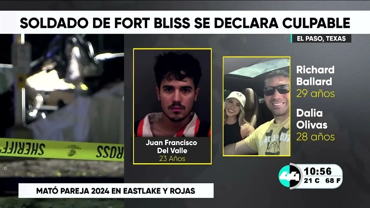 Soldado acepta culpabilidad por muerte de pareja en accidente bajo influencia alcohólica
