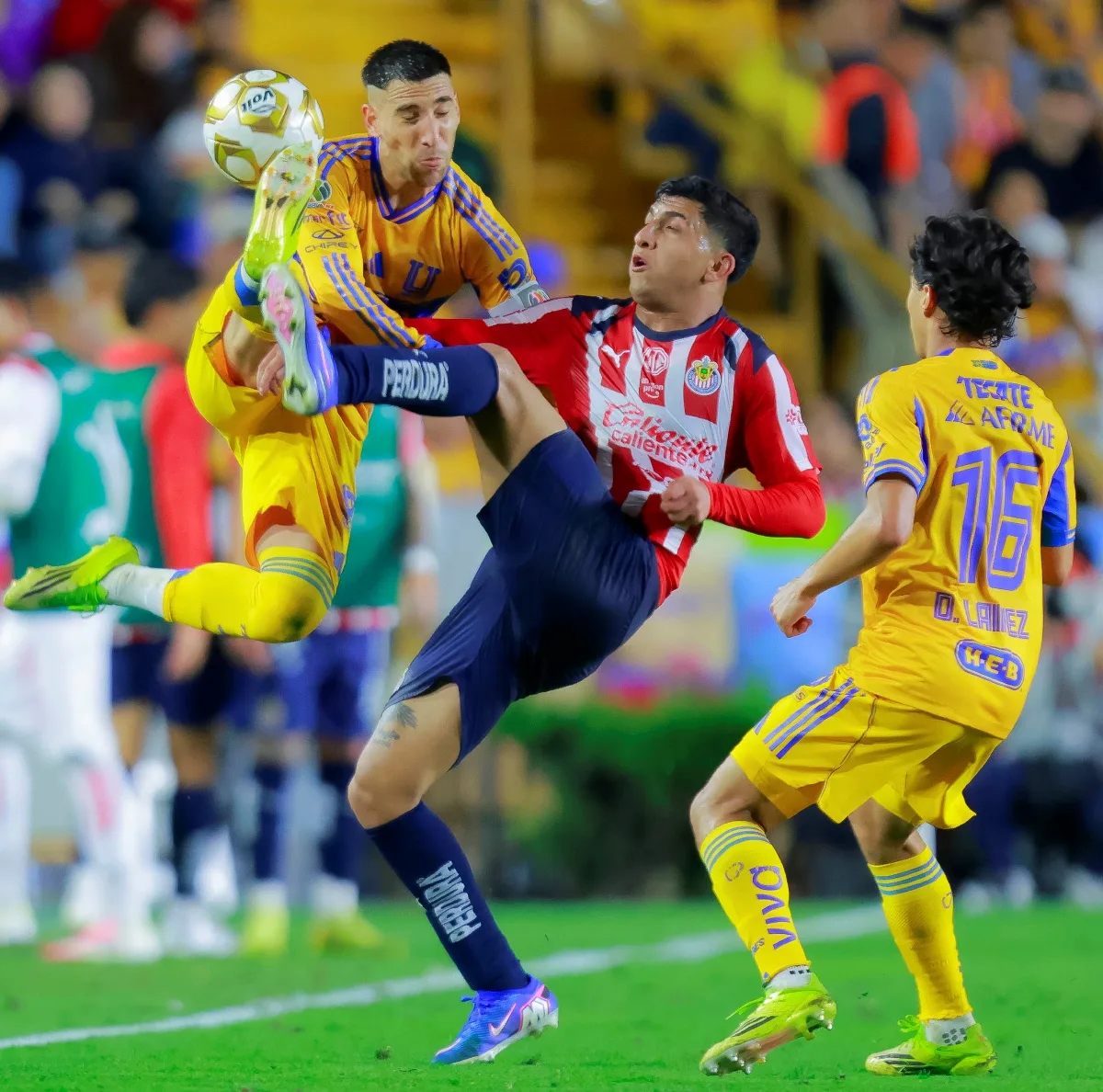Tigres derrota a Chivas 3-1 en cuartos de final