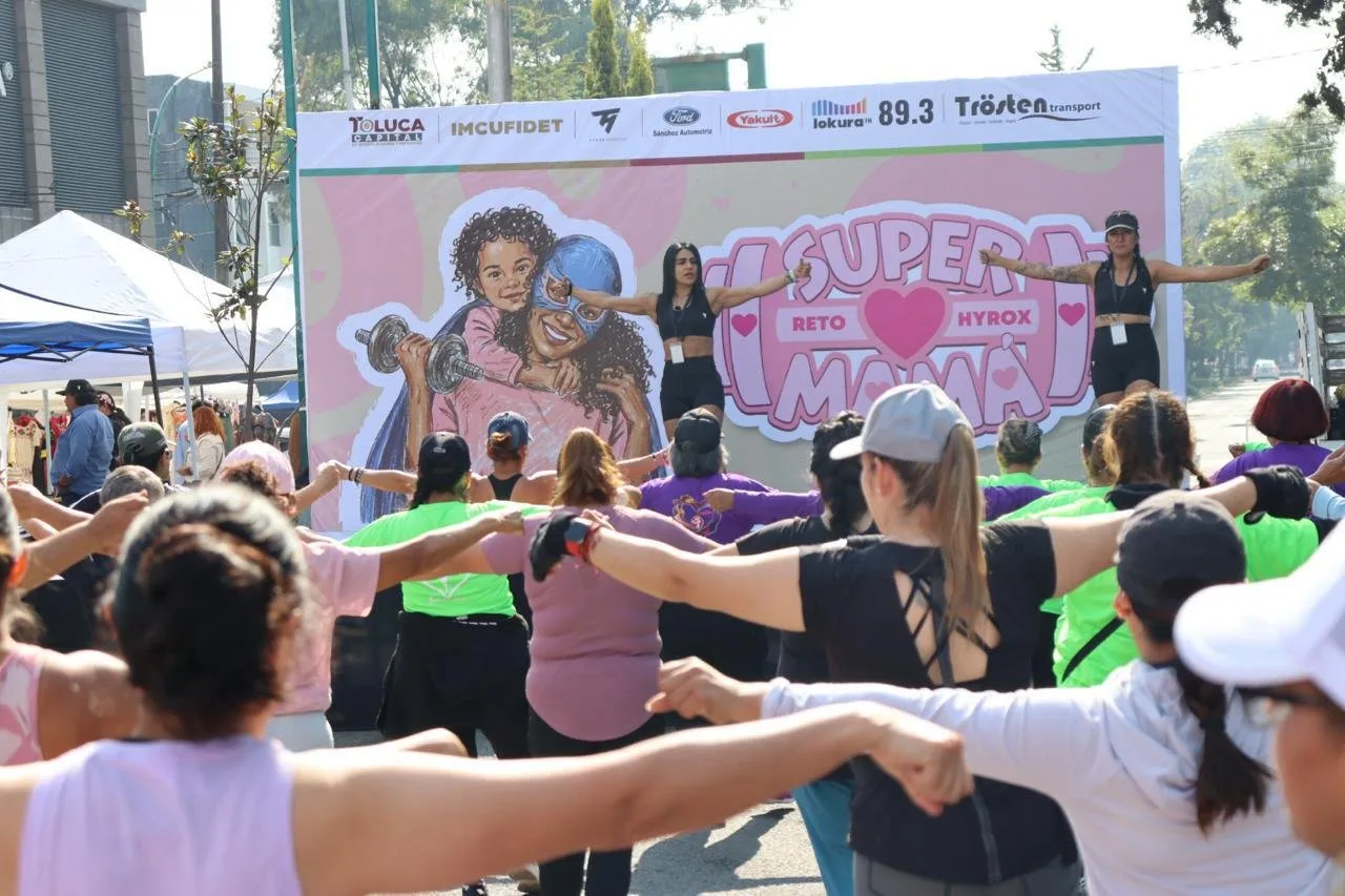 Toluca impulsa la salud y unión social con el “Súper Mamá Reto Hyrox
