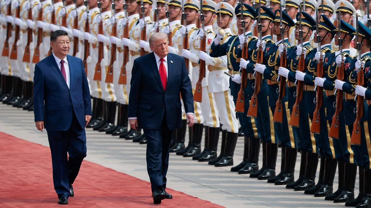 Trump se reúne con Xi Jinping en el Gran Salón del Pueblo durante su visita a China