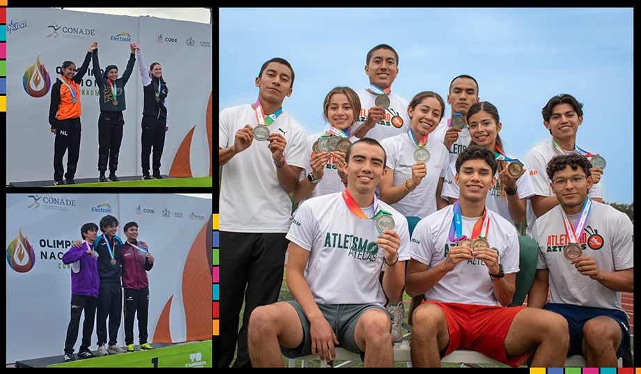 UDLAP destaca con 10 medallas en atletismo durante la Olimpiada Nacional