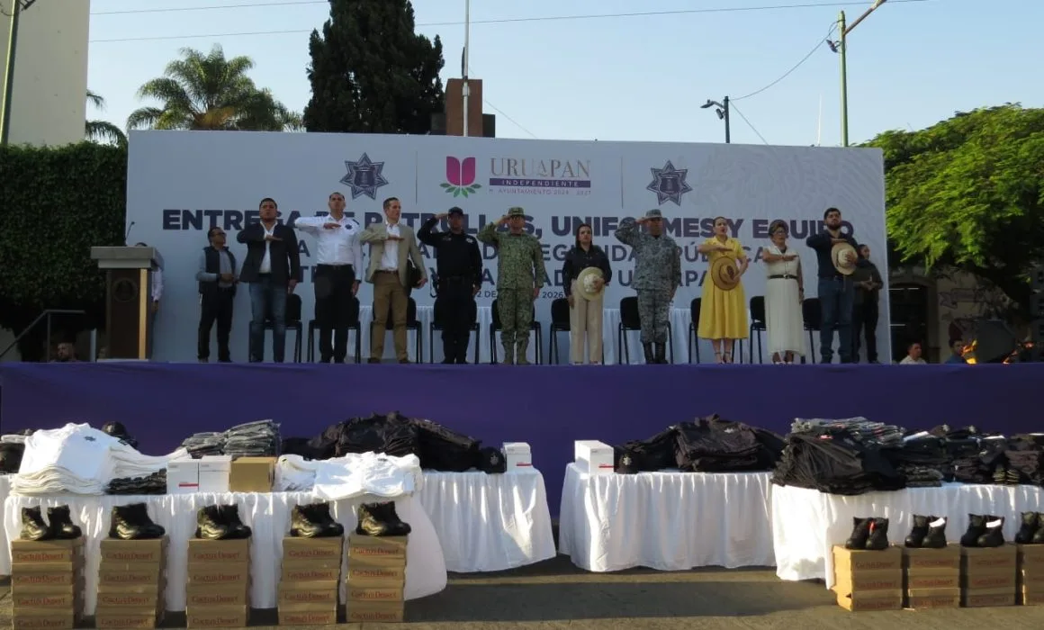 Uruapan invierte 52 millones de pesos en equipamiento para Policía y Tránsito