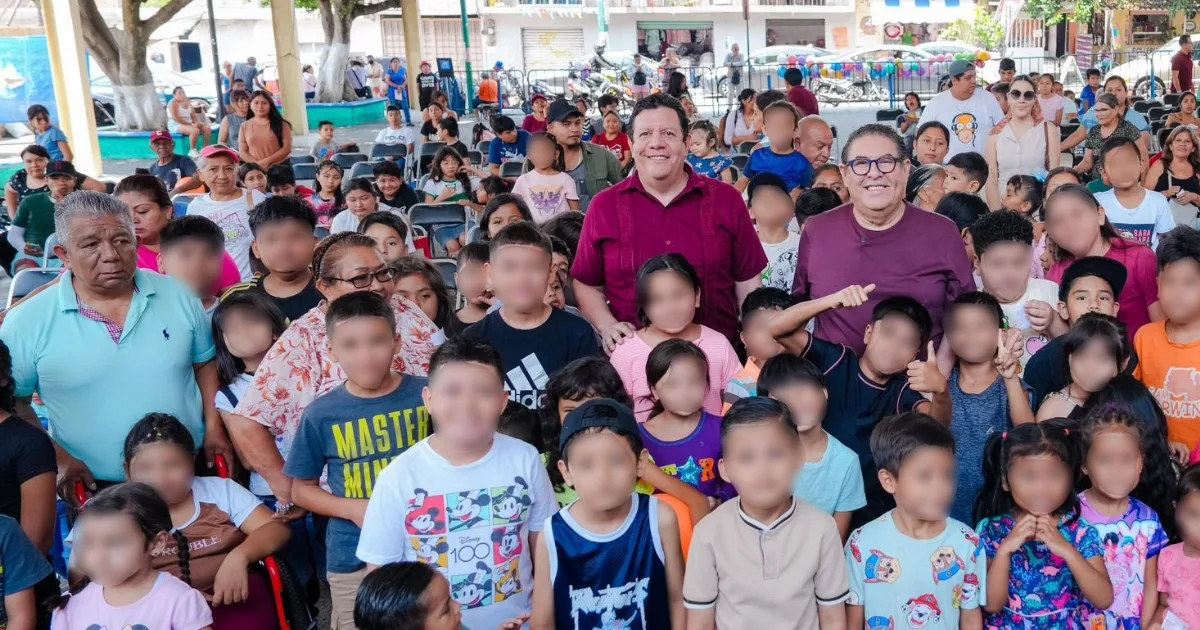 Víctor Mercado encabeza celebraciones del Día de la Niñez en colonias de Cuernavaca