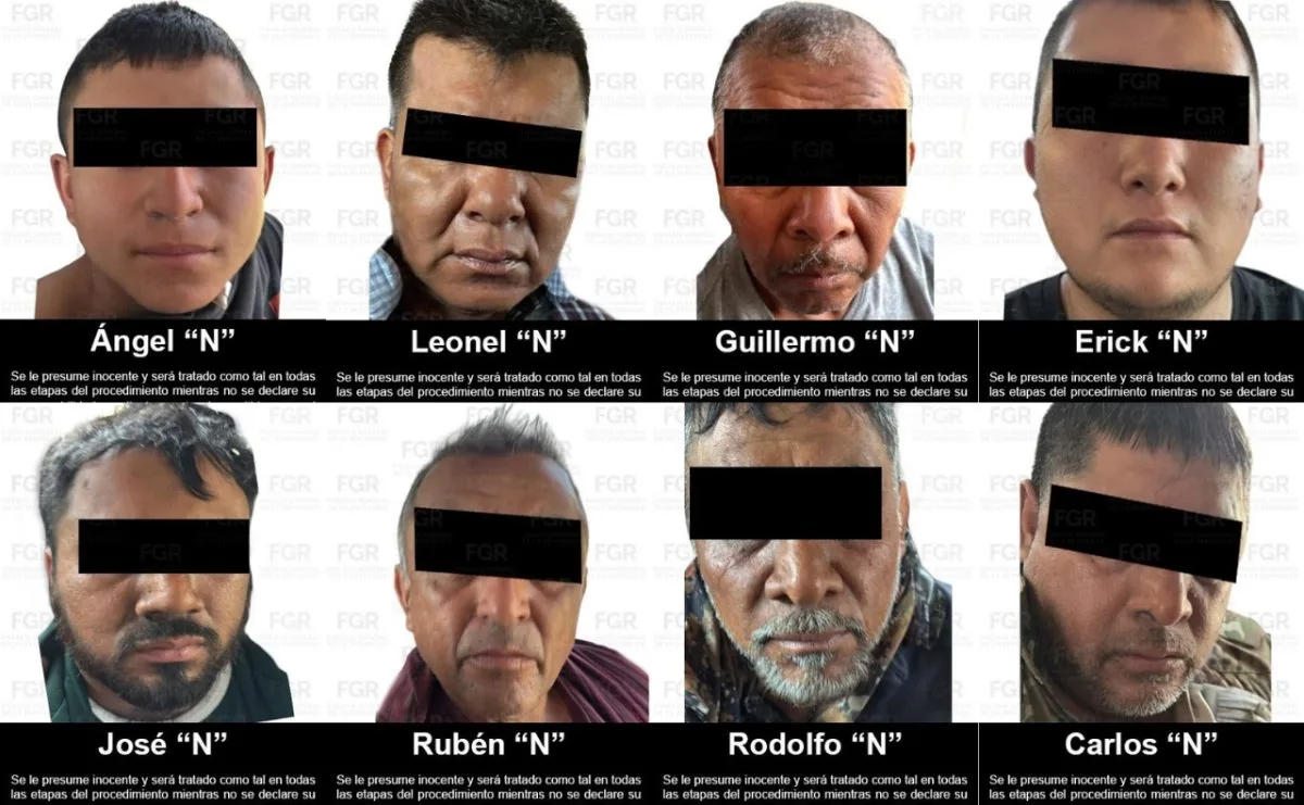 Vinculan a proceso a ocho presuntos miembros de Los Linos en Morelos tras operativo violento