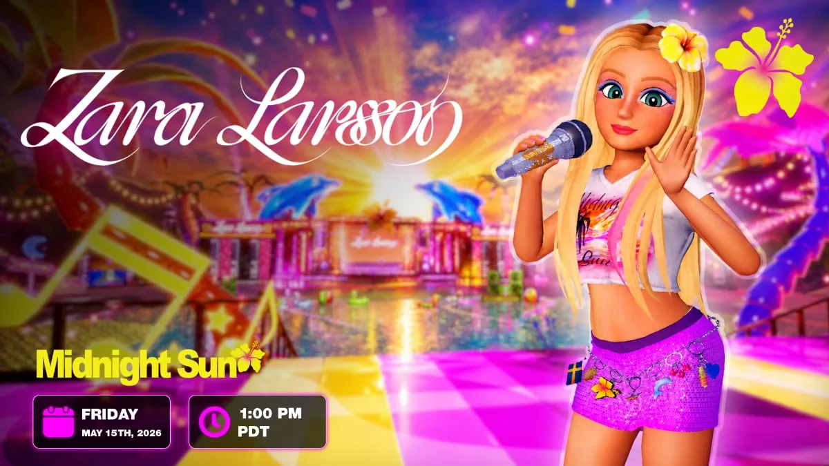 Zara Larsson regresa a Roblox con un concierto inmersivo para promocionar su álbum deluxe