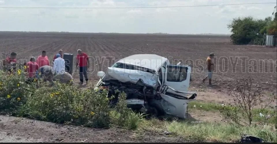 Accidente en carretera Victoria-Matamoros deja tres muertos y seis heridos