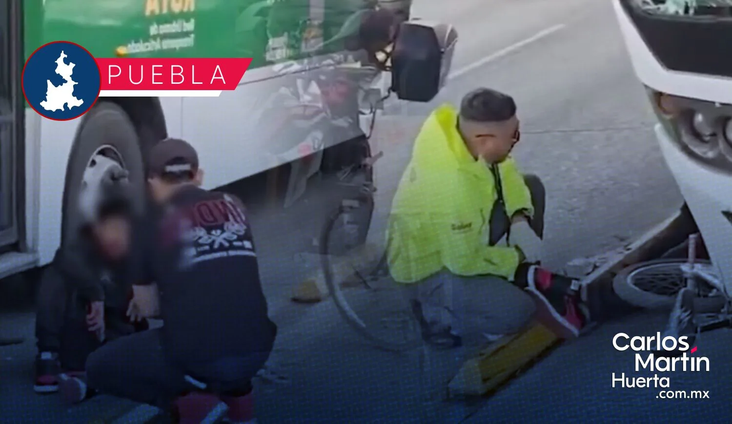 Adolescente es atropellado por unidad de RUTA mientras circulaba en carril confinado