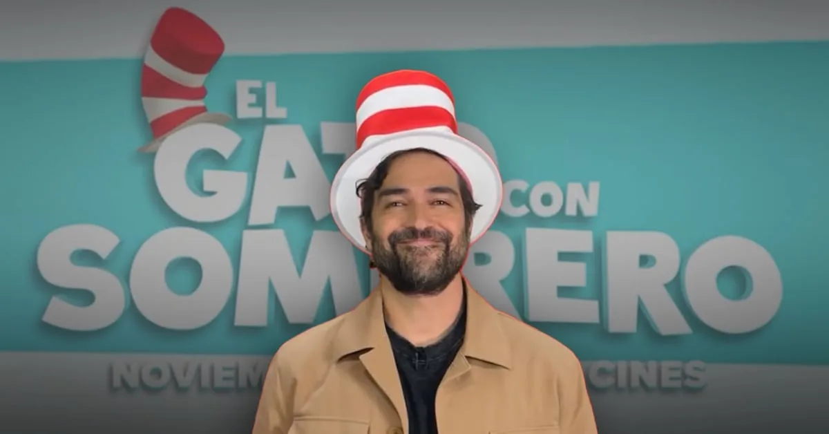 Alfonso Herrera vuelve a la música como la voz en español de "El Gato con Sombrero