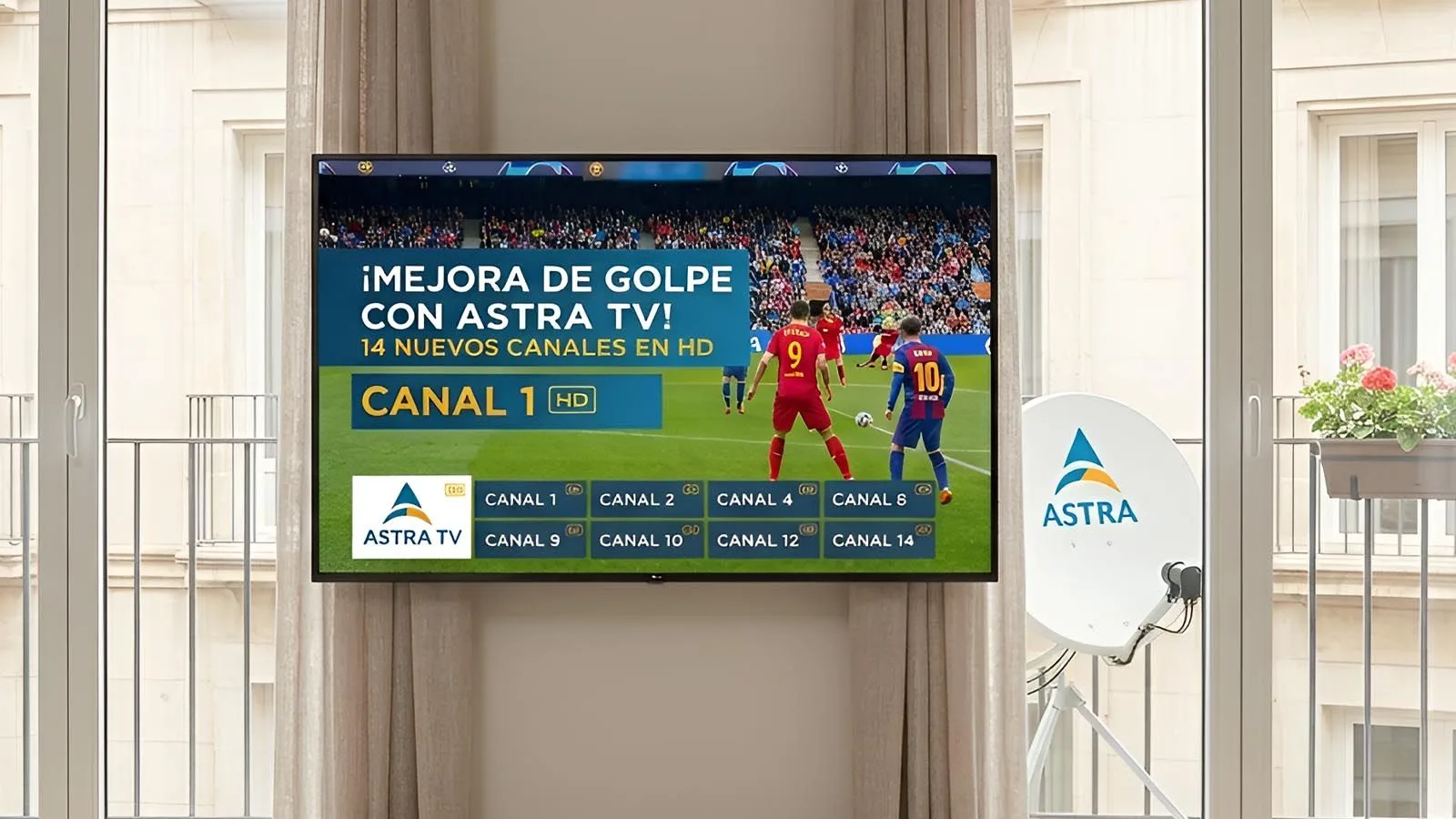 Astra TV amplía su oferta con 14 nuevos canales regionales en alta definición