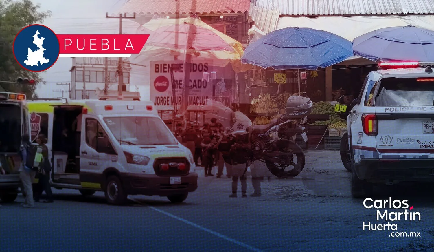 Capturan a dos sospechosos tras balacera que dejó tres heridos en el Mercado Morelos